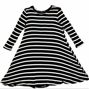 Black & white stripe mini dress